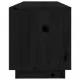 ТВ шкаф, черен, 100x34x40 см, бор масив