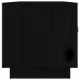 ТВ шкаф, черен, 80x34x35 см, бор масив