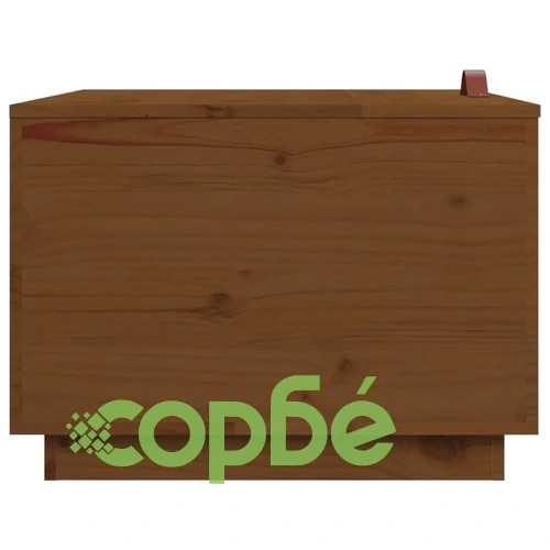 Кутии за съхранение с капаци 3 бр меденокафяви бор масив ➤ топ цена ➤ sorbe.bg