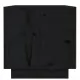 Нощно шкафче, черно, 40x34x35 см, борово дърво масив