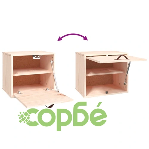 Стенен шкаф, 40x30x35 см, бор масив ➤ топ цена ➤ sorbe.bg