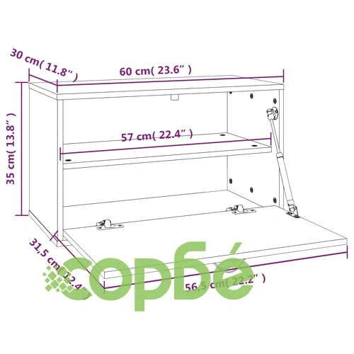 Стенен шкаф, меденокафяв, 60x30x35 см, борово дърво масив ➤ топ цена ➤ sorbe.bg