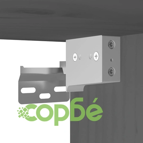 Стенен шкаф, сив, 31,5x30x30 см, борово дърво масив ➤ топ цена ➤ sorbe.bg