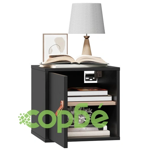 Стенни шкафове, 2 бр, черни, 31,5x30x30 см, бор масив ➤ топ цена ➤ sorbe.bg