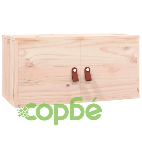 Стенни шкафове, 2 бр, 60x30x30 см, бор масив ➤ топ цена ➤ sorbe.bg