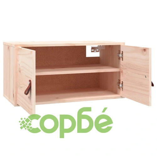 Стенни шкафове, 2 бр, 60x30x30 см, бор масив ➤ топ цена ➤ sorbe.bg