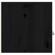Стенен шкаф, черен, 60x30x30 см, бор масив