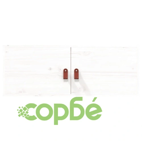 Стенни шкафове, 2 бр, бели, 80x30x30 см, бор масив ➤ топ цена ➤ sorbe.bg