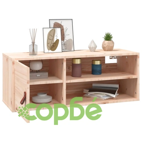 Стенни шкафове, 2 бр, 80x30x30 см, бор масив ➤ топ цена ➤ sorbe.bg