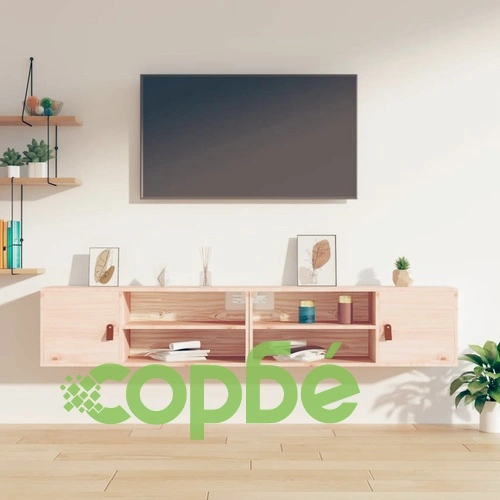 Стенни шкафове, 2 бр, 80x30x30 см, бор масив ➤ топ цена ➤ sorbe.bg