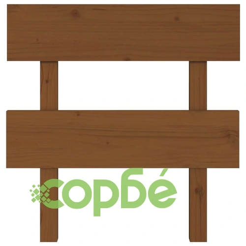 Горна табла за легло, меденокафява, 93,5x3x81 см, бор масив ➤ топ цена ➤ sorbe.bg