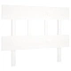 Горна табла за легло, бяла, 93,5x3x81 см, бор масив