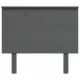 Горна табла за легло, сива, 94x6x82,5 см, бор масив