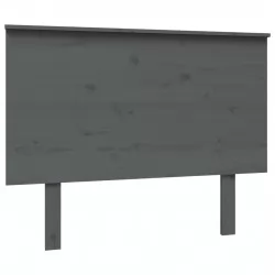 Горна табла за легло, сива, 104x6x82,5 см, бор масив