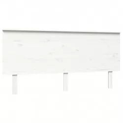 Горна табла за легло, бяла, 164x6x82,5 см, бор масив