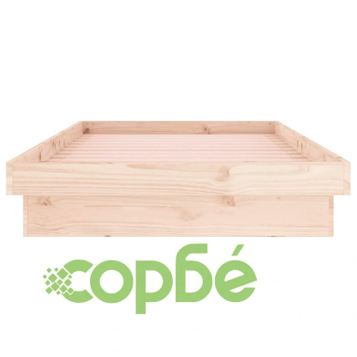 Рамка за легло с LED осветление 90x200 см масивно дърво ➤ топ цена ➤ sorbe.bg