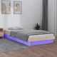 Рамка за легло с LED осветление 90x200 см масивно дърво