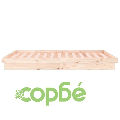 Рамка за легло с LED осветление 160x200 см масивно дърво ➤ топ цена ➤ sorbe.bg