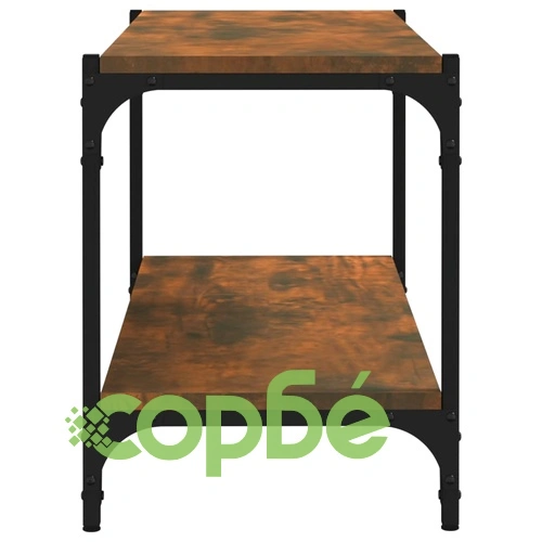 ТB шкаф, опушен дъб, 80x33x41 см, инженерно дърво и стомана ➤ топ цена ➤ sorbe.bg