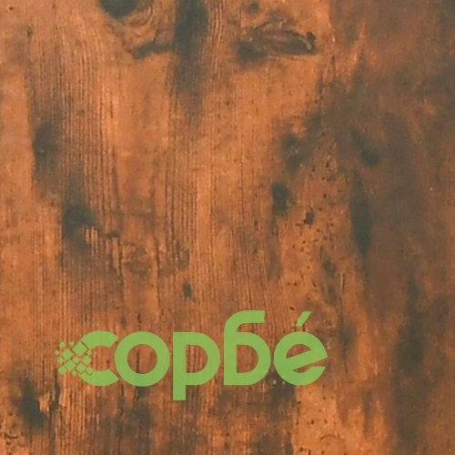 ТB шкаф, опушен дъб, 80x33x41 см, инженерно дърво и стомана ➤ топ цена ➤ sorbe.bg
