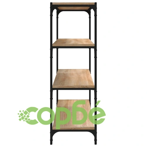 Библиотека дъб сонома 100x33x100 см инженерно дърво и стомана ➤ топ цена ➤ sorbe.bg