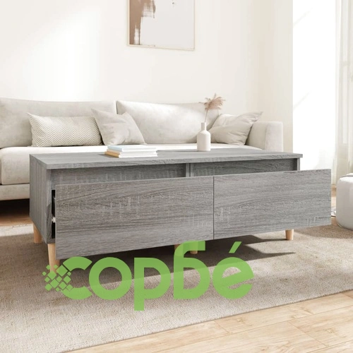 Странични маси, 2 бр, сив сонома, 50x46x35 см, инженерно дърво ➤ топ цена ➤ sorbe.bg