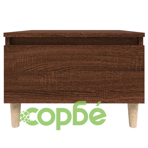 Странични маси, 2 бр, Кафяв дъб, 50x46x35 см, инженерно дърво ➤ топ цена ➤ sorbe.bg