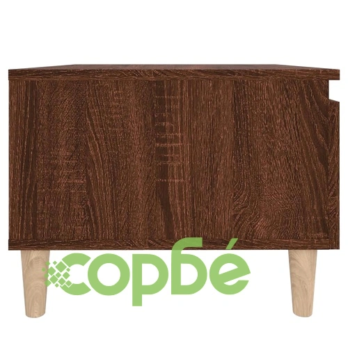 Странични маси, 2 бр, Кафяв дъб, 50x46x35 см, инженерно дърво ➤ топ цена ➤ sorbe.bg