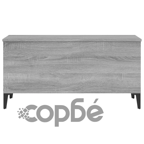 Кафе маса, сив сонома, 90x44,5x45 см, инженерно дърво ➤ топ цена ➤ sorbe.bg