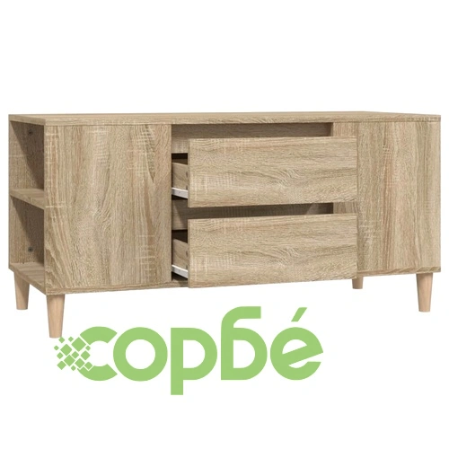 ТВ шкаф, сонома дъб, 102x44,5x50 см, инженерно дърво ➤ топ цена ➤ sorbe.bg