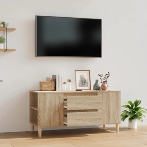 ТВ шкаф, сонома дъб, 102x44,5x50 см, инженерно дърво