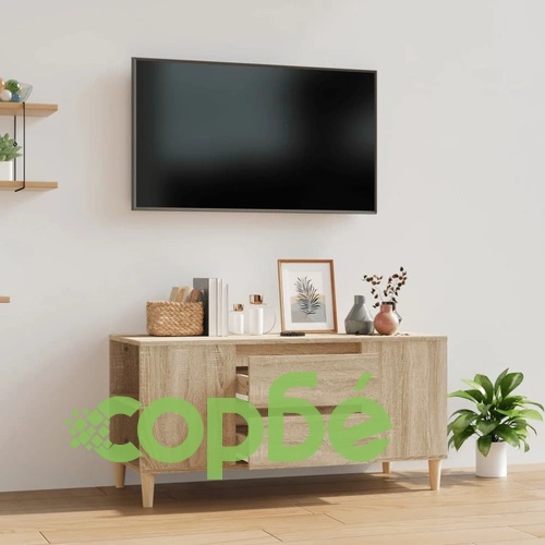 ТВ шкаф, сонома дъб, 102x44,5x50 см, инженерно дърво ➤ топ цена ➤ sorbe.bg