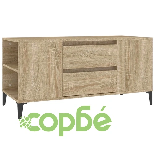 ТВ шкаф, сонома дъб, 102x44,5x50 см, инженерно дърво ➤ топ цена ➤ sorbe.bg