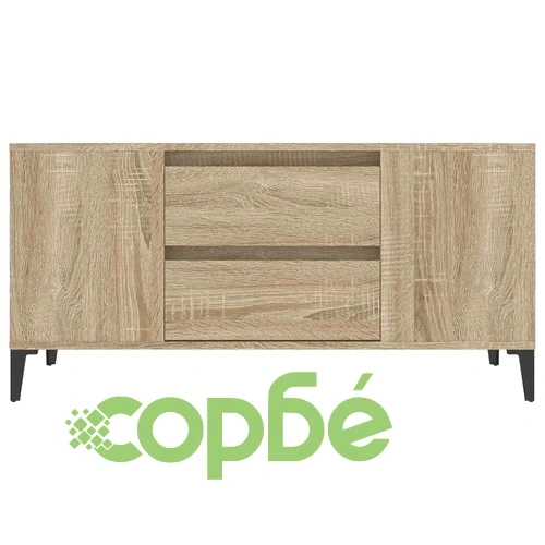 ТВ шкаф, сонома дъб, 102x44,5x50 см, инженерно дърво ➤ топ цена ➤ sorbe.bg