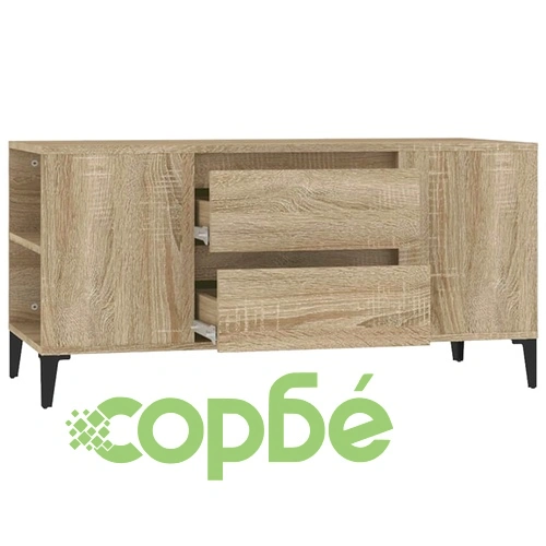 ТВ шкаф, сонома дъб, 102x44,5x50 см, инженерно дърво ➤ топ цена ➤ sorbe.bg
