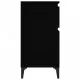 Нощни шкафчета, 2 бр, черно, 40x35x70 см