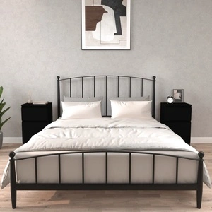 Нощни шкафчета, 2 бр, черно, 40x35x70 см