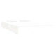 Рамка за легло, бяла, дърво масив, 180x200 cм, Super King