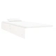 Рамка за легло, бяла, бор масив, 90x190 см, Single