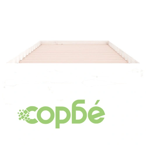 Рамка за легло, бяла, бор масив, 90x190 см, Single ➤ топ цена ➤ sorbe.bg