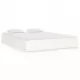 Рамка за легло, бяла, дърво масив, 135x190 cм, 4FT6 Double