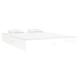 Рамка за легло, бяла, масивно дърво, 140x190 см