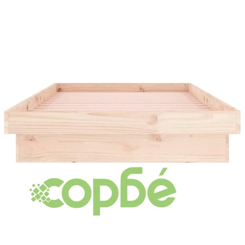 LED рамка за легло 90x190 см Single масивна дървесина ➤ топ цена ➤ sorbe.bg