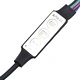 LED рамка за легло бяла 120x190 см Small Double масивно дърво