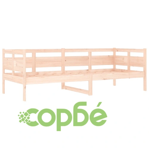 Дневно легло, борово дърво масив, 80x200 см ➤ топ цена ➤ sorbe.bg
