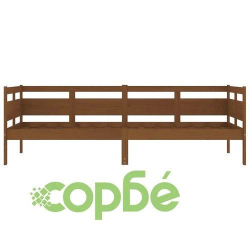 Дневно легло, меденокафяво, борово дърво масив, 80x200 см ➤ топ цена ➤ sorbe.bg