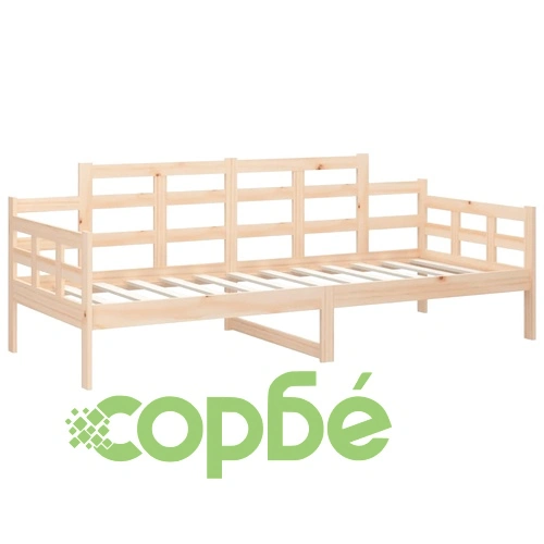 Дневно легло, борово дърво масив, 80x200 см ➤ топ цена ➤ sorbe.bg