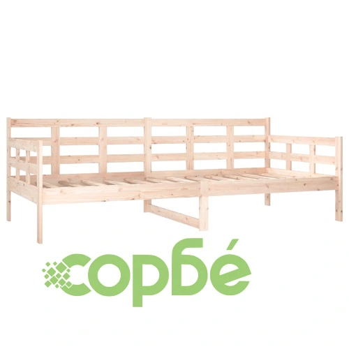 Дневно легло, борово дърво масив, 90x200 см ➤ топ цена ➤ sorbe.bg