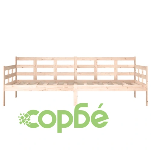 Дневно легло, борово дърво масив, 90x200 см ➤ топ цена ➤ sorbe.bg