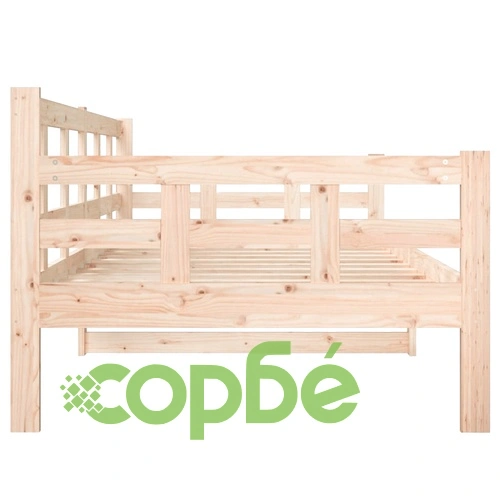 Дневно легло, борово дърво масив, 90x200 см ➤ топ цена ➤ sorbe.bg
